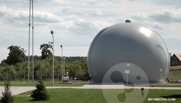 Biogas holder in Symbiona municipal plant WWTP